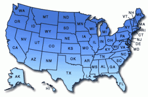 US zip Codes Map